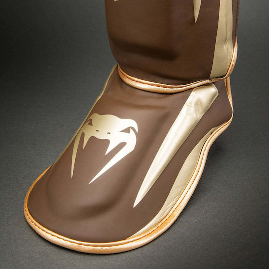 Venum Elite Shin Guards Adults Brown