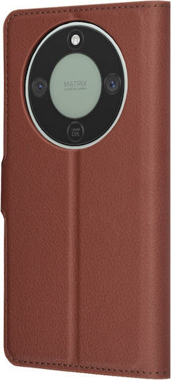 Книга Кожа Кафяв (Honor Magic8 Lite, SKYDDAR INNOVATION)