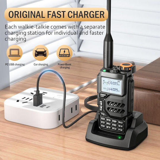 Transmițător Wireless UHF/VHF 5W Set 2buc