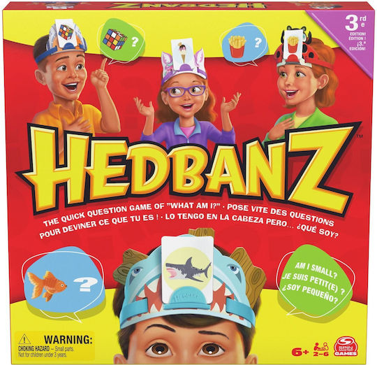 Настолна игра Hedbanz за 2-6 играчи 6+ години (EN) Spin Master