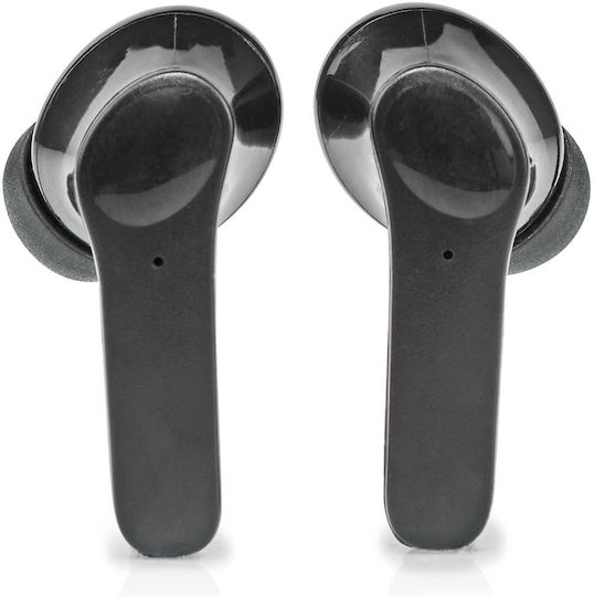 Nedis In-ear Bluetooth Handsfree Ακουστικά με Θήκη Φόρτισης Μαύρα