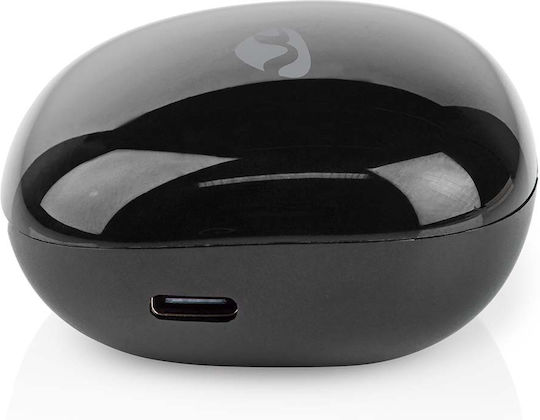 Nedis In-ear Bluetooth Handsfree Ακουστικά με Θήκη Φόρτισης Μαύρα
