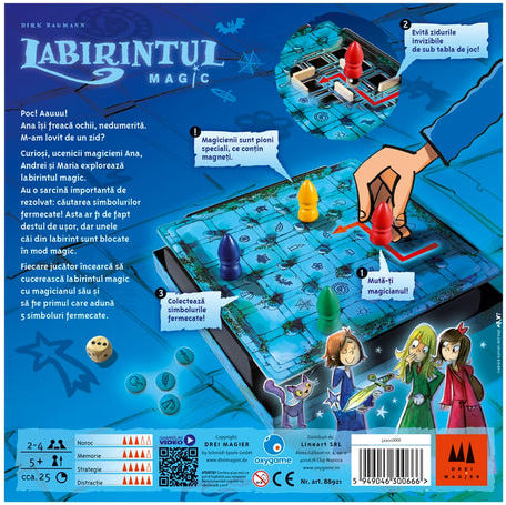 Joc de Societate The Magic Maze pentru 2-4 Jucători 5+ Ani Drei Magier