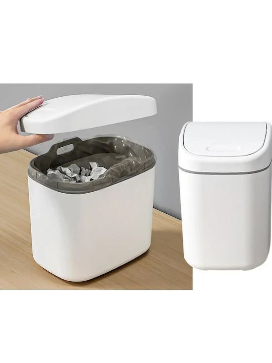 Plastic Bathroom Basket 1lt White
