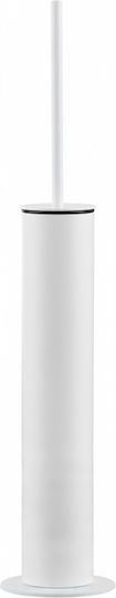 Bronze Art Metallic Toilet Brush White