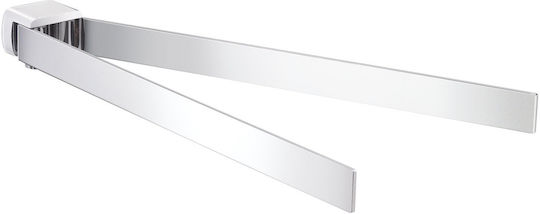 Gedy Single Wall-Mounted Bathroom Rail ​35x35cm White