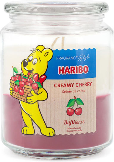 Haribo Aromatisches Kerze in Gefäß mit Kirschen Parfüm 510g