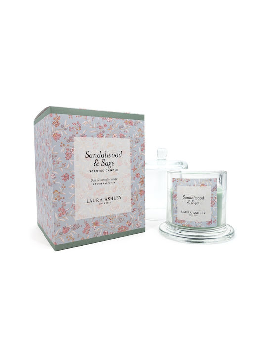 Laura Ashley Aromatisches Soja-Kerze im Gefäß mit Ylang Ylang & Moschus Duft 210gr
