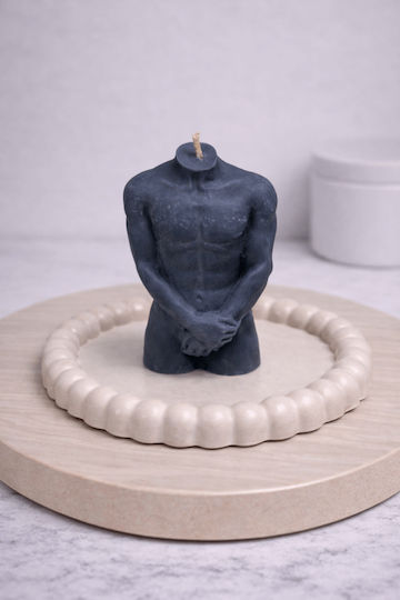 Lumânare Aromatică Din Soia Muscle Man Neagră