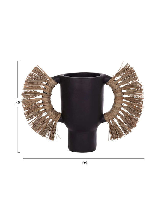 Freebox Decorative Vase Black 64x22x38cm