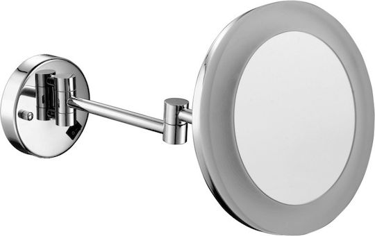Bronze Art 67H7-10-P Μεγεθυντικός Στρογγυλός Led από Μέταλλο 40x40cm Ασημί