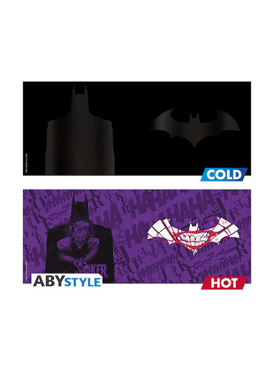 Abysse Batman Heat Change Κούπα Κεραμική Μαύρη