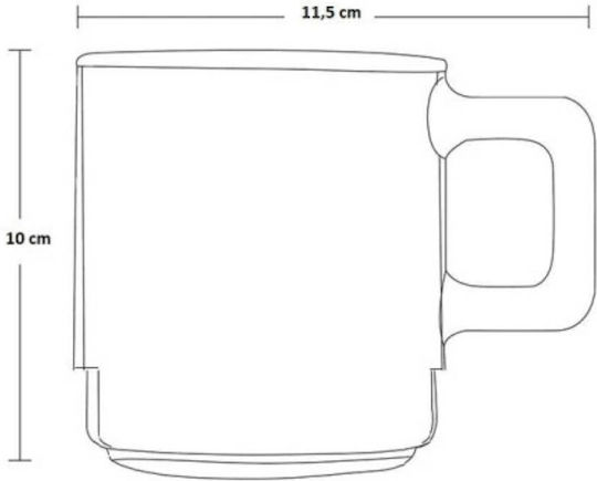 Espiel Hill Mug Glass Transparent 320ml
