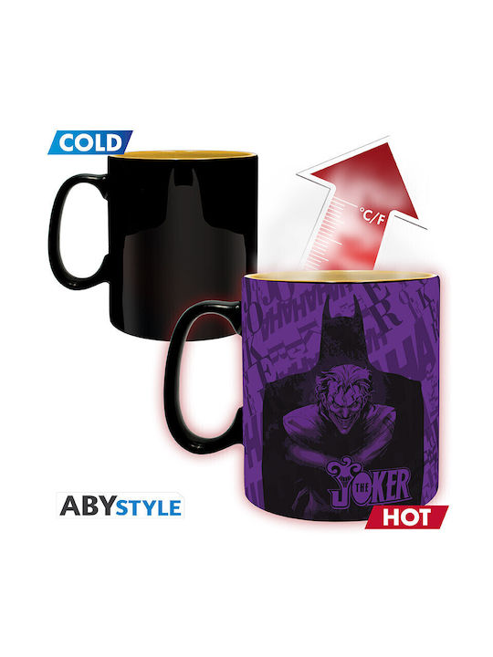 Abysse Batman Heat Change Κούπα Κεραμική Μαύρη