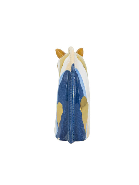 Artekko Ekko Decorative Ceramic Horse Multicolored 18.2x10.3x27 Cm