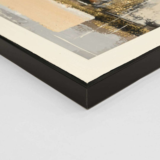Πινακας Τοιχου Abstract Fb94551 Κορνιζα Μαυρη-καμβας 142x4.5x72υεκ