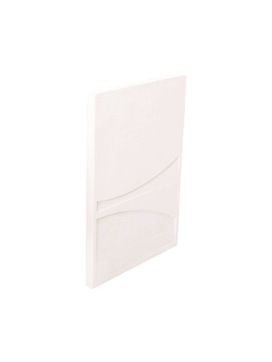 Πινακας Ορθογωνιος Fb94510 Mdf Υπολευκο Χρωμα 60x4 Πάχος X80υεκ
