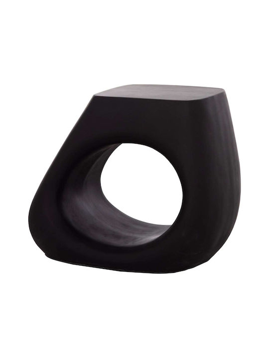 Stool For Living Room made of Polypropylene Black 58x28x45.5cm