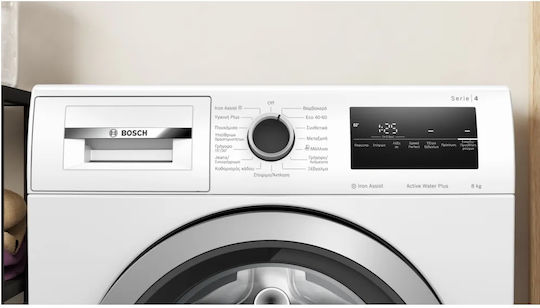 Bosch Πλυντήριο Ρούχων 8kg με Τεχνολογία Ατμού 1400 Στροφών Active Water Plus WAN282W1GR