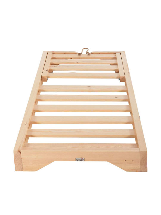 Șezlong Lemn Bej 80x208x32cm