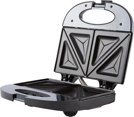 Adler Sandwich Maker pentru for 2 Sandwiches Sandvișuri 750W Inox