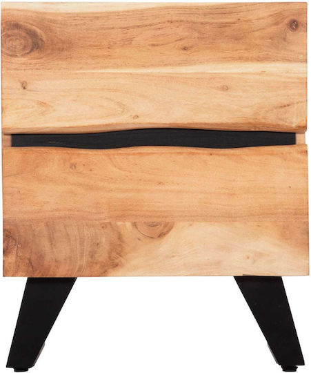 Ξύλινο με Μεταλλικά Πόδια Φυσικό 45x35x56cm Ξύλινο με Μεταλλικά Πόδια Φυσικό 45x35x56cm
