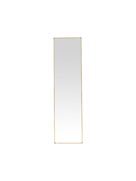 Pakketo Moira Floor Mirror With Gold Metal Frame 150x40cm