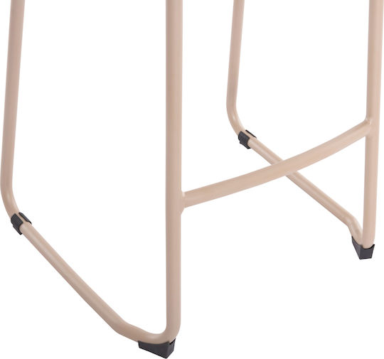 Σκαμπό Μπαρ Εξωτερικού Χώρου από Αλουμίνιο Rachel Σαμπάνι 59.5x55x101cm