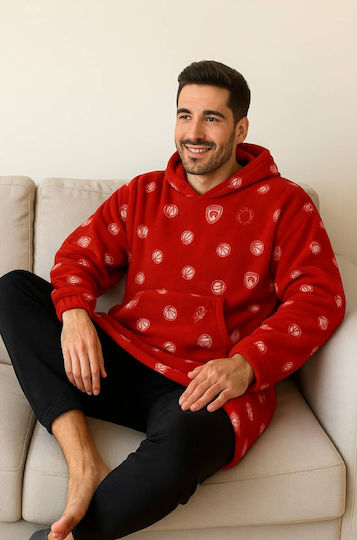 Palamaiki Huhu Fleece Decke mit Ärmeln 90x100cm Rote
