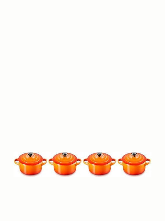 Le Creuset Ofenrot Cast Iron Pots Set 4 Pieces