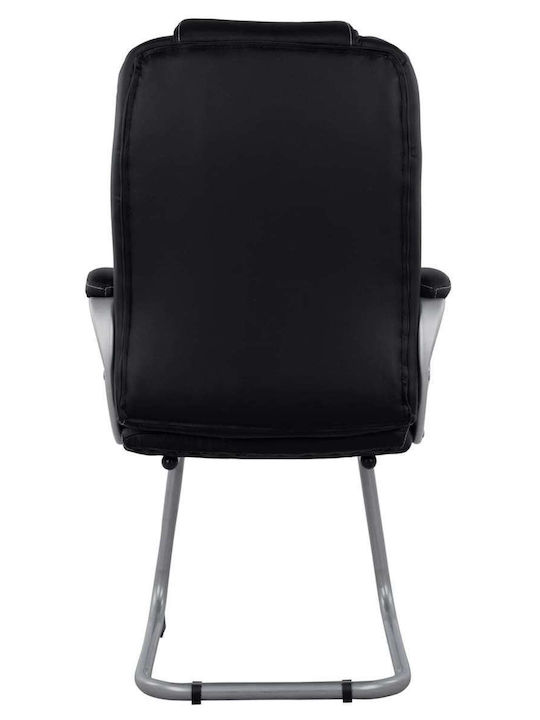 Πολυθρόνα Επισκέπτη Μαύρη 63x67x110cm