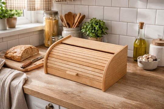 ForHome Brotkasten Hölzernes 40x27x18cm