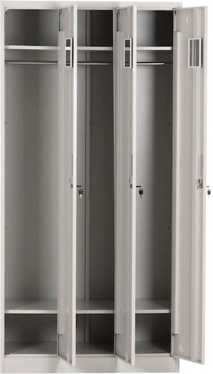 Dulap Metalic Cu Posibilitate De Blocare 90x45x185 Cm