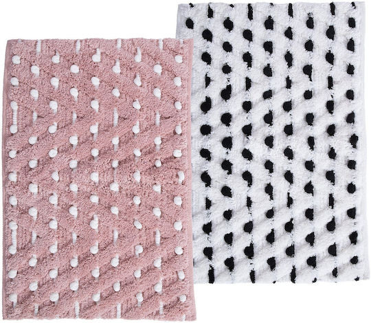 Nef-Nef Homeware Bath Mat Cheville Pink 50x80cm