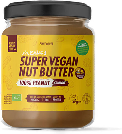 Iswari Βιολογικό Vegan Φυστικοβούτυρο Απαλό 400gr