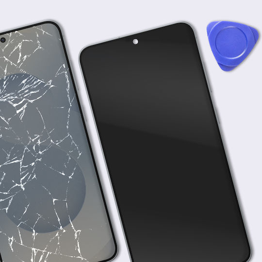 Clappio Complete Replacement Soft Oled Screen Galaxy S25 Plus Frame Silver