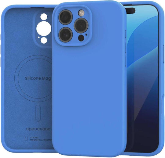 Spacecase Silicone Back Cover Silicon Albastru (iPhone 16 Pro)