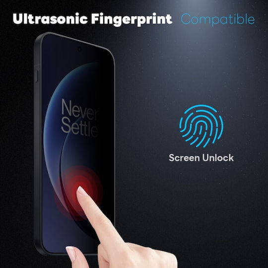 Northjo Privacy Full Face Tempered Glass Black (OnePlus 15)