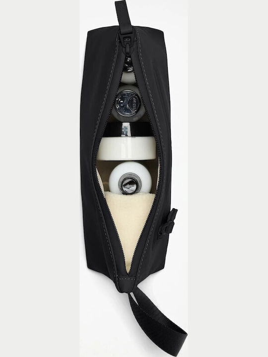 Rains Cosmetic Bag Zip W3 Amp 16250-151 Μαυρο Rains Cosmetic Bag Zip W3 Amp 16250-151 Μαυρο