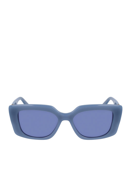 Karl Lagerfeld Women's Sunglasses with Blue Plastic Frame and Blue Lens KL6125S-450