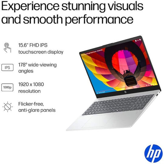 HP OmniBook 3 AI 15-fn0105dx 15.6" IPS FHD Touchscreen (Ryzen AI 300 Series-5 330/16GB/512GB SSD/W11 Home) (US Keyboard)