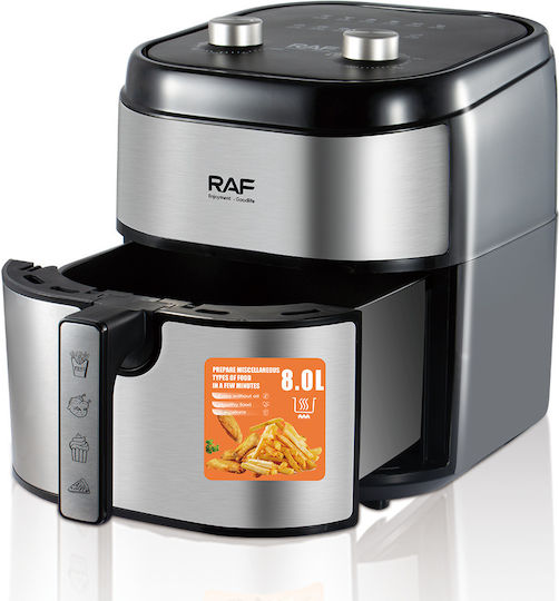Raf Air Fryer with Double Detachable Bucket 8lt R.5012