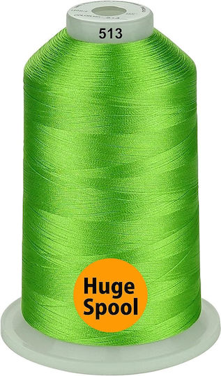 Embroidery Thread Set 3 Spools 5000 M Shades Green