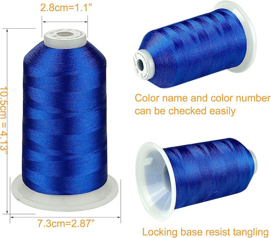 Embroidery Thread Set 3 Spools 5000 M Essential Colors 2