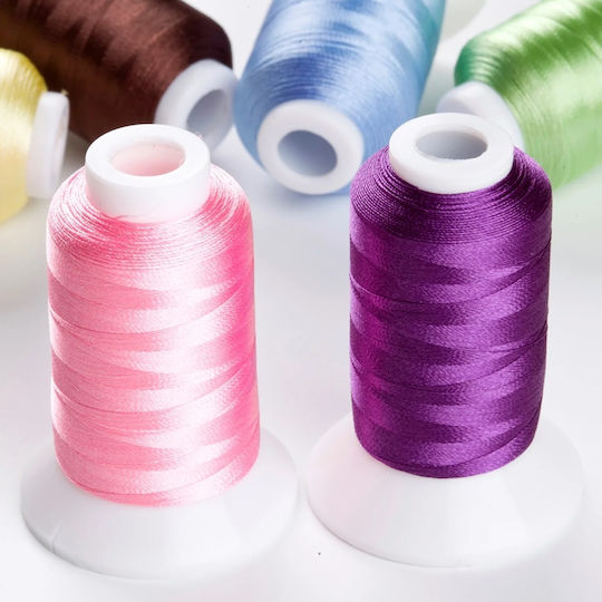 Stickgarn Set 120 Spulen 500 m Mehrfarbige