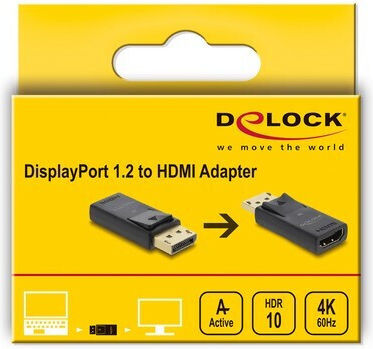 DeLock Konverter DisplayPort männlich zu HDMI weiblich 4Stück 61086
