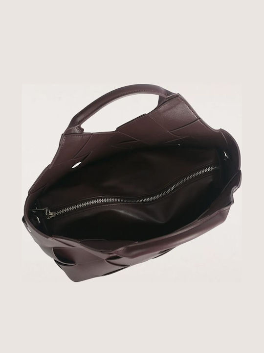 Set Leather Women's Bag Shoulder Brown