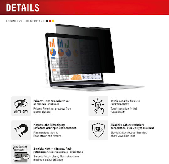 Displex Bildschirm-Filter für Laptop 16" 02215