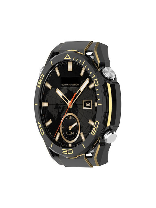 Ultimate Design Plastikhülle Black / Gold für Huawei Watch GT 5 Pro 46 mm