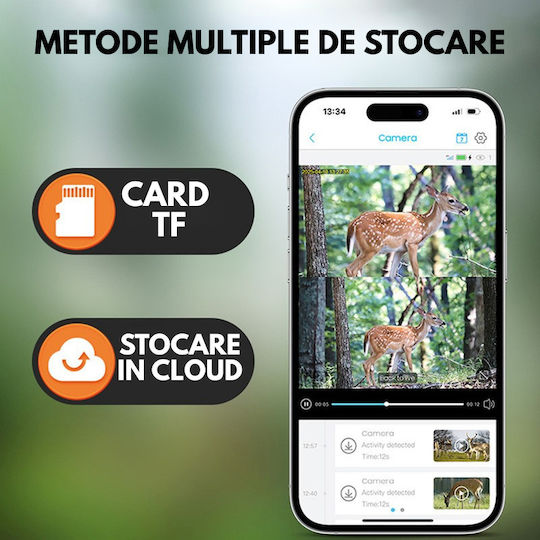 Taggo Camera de vânătoare Cu vedere pe timp de noapte Cu detectare de mișcare